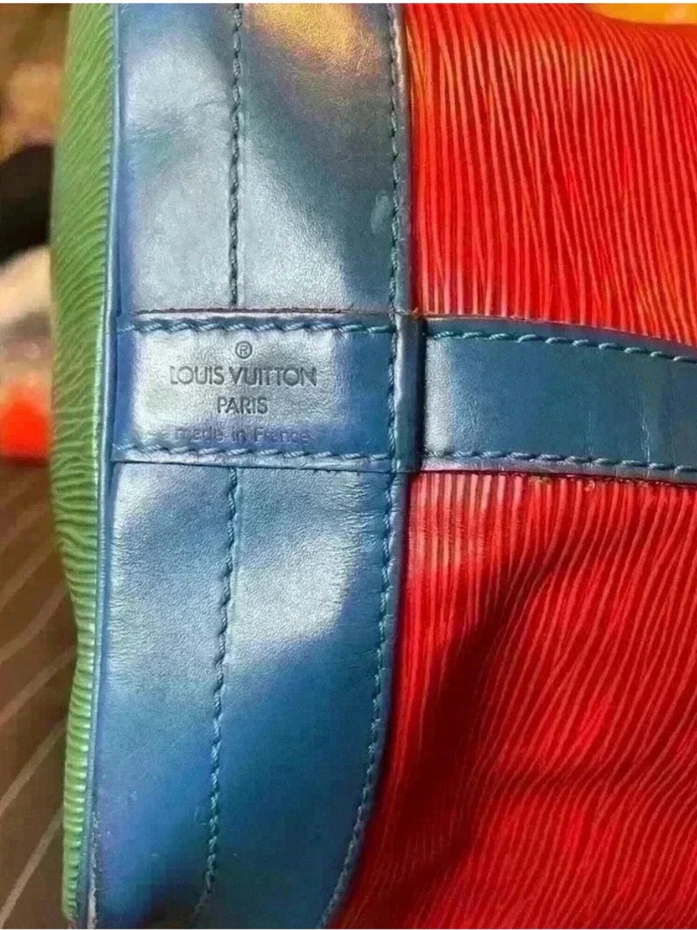 Louis Vuitton Limited Edition EPI Tri-color Neo Bucket